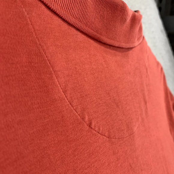 Casual Orange Polo Shirt Tasso Elba Golf Athletic Fit 2XL . Perfect Condition - Picture 10 of 12